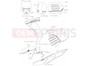 KAWASAKI 2018 Decals(Gray)
