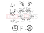 KAWASAKI 2018 Decals(Green)(FHFA)