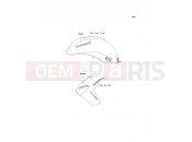 KAWASAKI 2010 Decals(C.B.Orange)(P.S.White)