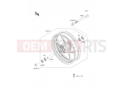 KAWASAKI ER-6f (EX650CBF) Front Hub