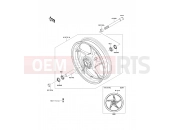 KAWASAKI Z1000 ABS (ZR1000EDFA) Front Hub