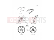 KAWASAKI 2013 Decals(Red)