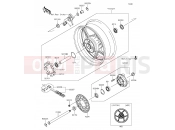 KAWASAKI Ninja 1000 ABS (ZX1000MEF) Rear Hub
