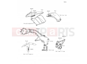 KAWASAKI Ninja 1000 ABS (ZX1000MEF) Decals(Gray)