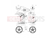 KAWASAKI 2014 Decals(Green)