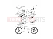 KAWASAKI 2014 Decals(Green)