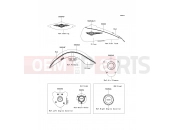 KAWASAKI 2014 Decals(Red/Silver)