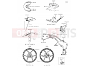 KAWASAKI 2014 Decals(White)
