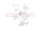 KAWASAKI 2015 Decals(White)