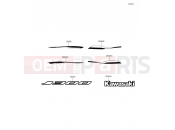 KAWASAKI 2015 Decals(Green/Black)