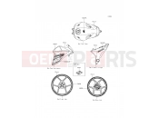 KAWASAKI 2015 Decals(Black)