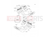 KAWASAKI 2001 Decals(White/Green)