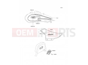 KAWASAKI 2005 Decals(Red)