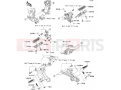 KAWASAKI 2006 Footrests