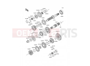 KAWASAKI ER-6f (EX650A7F) Transmission