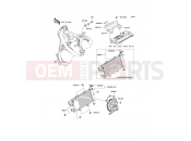 KAWASAKI ER-6f (EX650A7F) Radiator