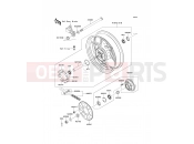 KAWASAKI ER-6f (EX650A7F) Rear Hub