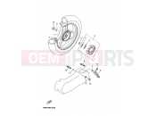 YAMAHA CS50 MACH G AC (5RWJ) 2004 REAR WHEEL