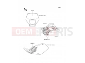 KAWASAKI 1995 Decals(White)