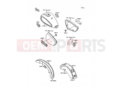 KAWASAKI 1995 Decals(Red/Gray)