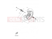 YAMAHA CW50RS BOOSTER NEXT GENERATION (2B12) 2004 FRONT WHEEL