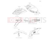 KAWASAKI 2019 Decals(Black)
