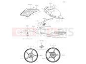 KAWASAKI 2019 Decals(White)