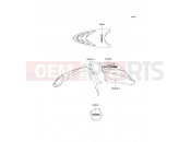 KAWASAKI 2004 Decals(Orange)(EU)