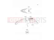 KAWASAKI 2005 Decals(Green)
