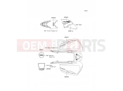 KAWASAKI 2008 Decals(Blue)(Black)