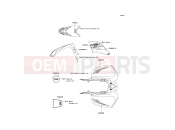KAWASAKI 2008 Decals(Silver)