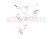 KAWASAKI MULE 600 (KAF400-B1) Rear Brake Piping