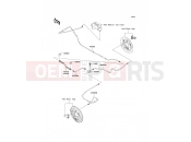 KAWASAKI MULE 600 (KAF400BAF) Rear Brake Piping