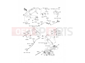 KAWASAKI MULE 600 (KAF400BFF) Front Brake Piping