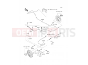 KAWASAKI MULE 610 4x4 (KAF400AEF) Rear Brake Piping