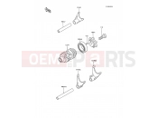 KAWASAKI 1989 Gear Change Drum/Shift Fork(s)