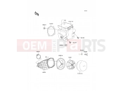 KAWASAKI KX500 (KX500-E2) Air Filter