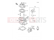 KAWASAKI 1990 Cylinder Head/Cylinder