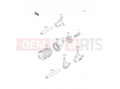 KAWASAKI 1998 Gear Change Drum/Shift Fork(s)