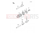 KAWASAKI 1988 Gear Change Drum/Shift Fork(s)