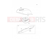 KAWASAKI ER-5 (ER500-A4) Decals(Red)