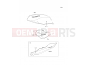 KAWASAKI ER-5 (ER500-A4) Decals(Blue)