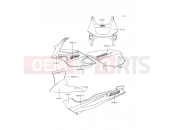 KAWASAKI 2000 Decals(Black)