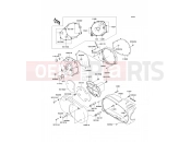 KAWASAKI VN1500 CLASSIC Fi (VN1500-N1H) Left Engine Cover(s)