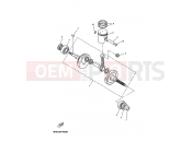 YAMAHA YN100 OVETTO 100 (5KKK) 2003 CRANKSHAFT & PISTON
