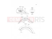KAWASAKI 2000 Decals(Black/Silver)
