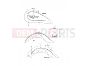 KAWASAKI 2000 Decals(C.W.Red)