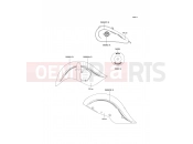 KAWASAKI 2000 Decals(Blue)
