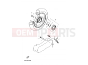 YAMAHA YN100 OVETTO 100 (5KKK) 2003 REAR WHEEL