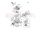 KAWASAKI 1987 Cylinder Head/Cylinder